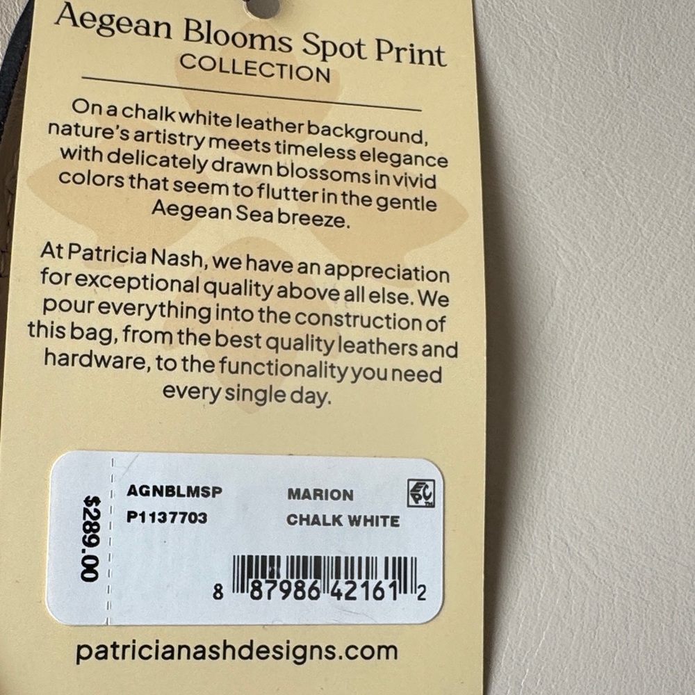 Patricia Nash Floral Leather Marion Tote, shoulder/ Crossbody bag - Picture 16 of 16